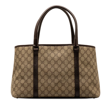 Brown Gucci GG Supreme Tote Bag - Designer Revival