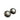 Black Chanel CC Resin and Gold Plated Clip On Earrings