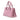 Pink Bottega Veneta Small Nappa Intrecciato Roma Satchel