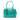 Green Fendi Metallic Pebbled Leather Mixed Media Boston Bag