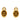 Gold Chanel Gold Plated CC Clip On Earrings