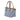 Blue Fendi Mini Zucca Jacquard Roll Satchel
