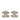 Silver Chanel CC Brass Strass Push Back Earrings