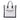 White Saint Laurent Linen Rive Gauche North South Tote