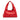 Red Bottega Veneta Perforated Cervo Stitched Shoulder Bag