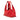 Red Bottega Veneta Perforated Cervo Stitched Shoulder Bag
