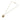 Gold Chanel CC Gold Plated Round Pendant Necklace