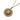 Gold Chanel CC Gold Plated Round Pendant Necklace