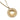 Gold Chanel CC Gold Plated Round Pendant Necklace