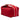 Red Hermès Small Toile Bride A Brac Case Vanity Bag