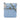 Blue Fendi Zucchino Coated Canvas Forever Crossbody