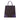 Purple Prada Vitello Trimmed Tweed Flat Tote - Designer Revival