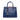 Blue Prada Medium Saffiano Cuir Double Satchel - Designer Revival