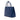 Blue Prada Medium Saffiano Cuir Double Satchel - Designer Revival