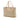 Beige Fendi Zucchino Canvas Shopping Tote