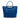 Blue Prada Saffiano Trimmed Tessuto Satchel
