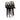 Black Prada City Calf Whipstitch Fringe Saddle Bag - Designer Revival