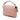 Pink Fendi Mini Zucca Embossed Leather Baguette Satchel