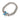 Silver Louis Vuitton Stainless Steel Enamel LV Chain Bracelet M