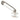 Silver Chanel CC Silver Plated Crystal Embellished Safety Pin Brooch