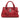 Red Bottega Veneta Small Intrecciato Roma Satchel