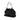 Black Chanel CC Check Embossed Velvet Belted Side Frame Bag