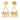 Gold Chanel Gold Plated Flap Bag Drop Clip On Earrings - Designer Revival