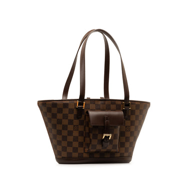 Brown Louis Vuitton Damier Ebene Manosque PM Shoulder Bag
