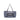 Blue Bottega Veneta Canvas Intrecciato Buckle Flap Handbag
