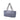 Blue Bottega Veneta Canvas Intrecciato Buckle Flap Handbag