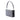 Gray Prada Mini Saffiano Lux Sound Lock Satchel