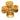 Gold Chanel CC Gold Plated Grapevine Clover Brooch