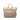 Beige Prada Raffia Crochet and Linen Fringe Shopping Tote Satchel
