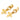 Gold Chanel CC Gold Plated Cross Drop Clip On Earrings
