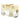 Yellow Fendi Mini Acrylic Vitello Trunk Baguette Crossbody