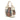 Brown Burberry House Check Canvas and Leather Bridle Whipstitch Satchel