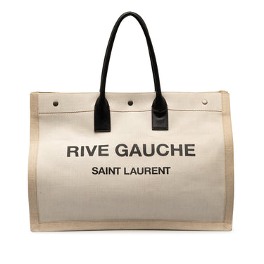 Beige Saint Laurent Rive Gauche Noe Tote