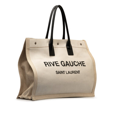 Beige Saint Laurent Rive Gauche Noe Tote - Designer Revival