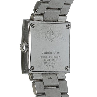 Silver Dior Quartz Stainless Steel Riva Watch - Designer Revival