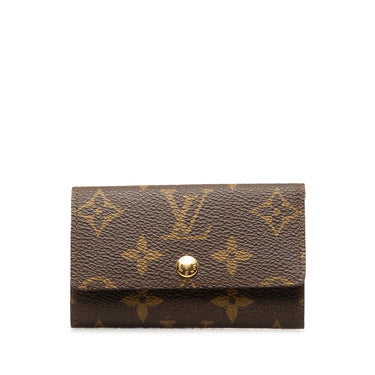 Brown Louis Vuitton Monogram 6 Key Holder - Designer Revival