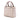 Beige Dior Medium Lambskin Cannage Stitched Lady Dior Satchel