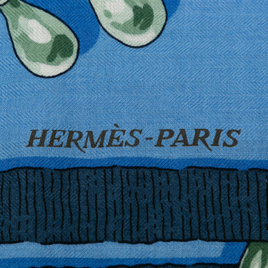 Blue Hermes Mors a Jouets Cashmere Scarf - Designer Revival