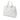 White Prada Saffiano Lux Parabole Tote