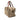Beige Gucci GG Canvas Web Duffle Bag