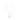 Silver Chanel CC Silver Plated Rhinestones Pendant Necklace