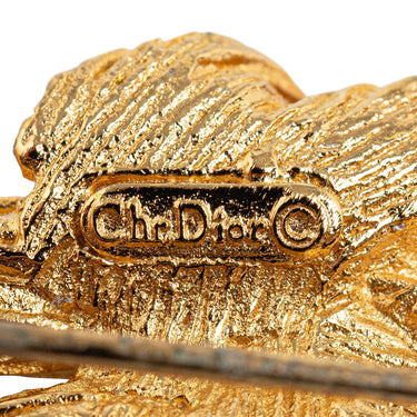 Gold Dior Knot Brooch