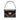 Black Prada Vitello Stitched Sound Lock Satchel