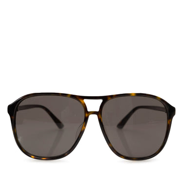 Black Gucci Aviator Acetate Sunglasses