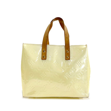 White Louis Vuitton Monogram Vernis Reade PM Handbag - Designer Revival