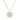 Gold Chanel Gold Plated CC Mesh Round Pendant Necklace